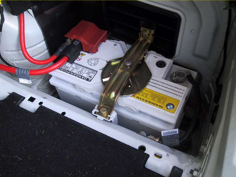 Typical E46 battery location